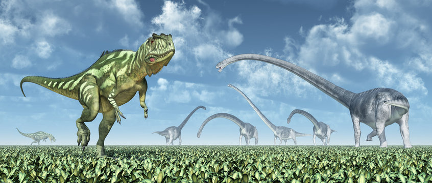 Yangchuanosaurus and Omeisaurus