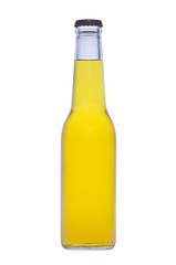 A bottle of drink on white background