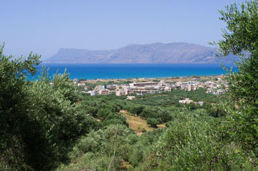 Naklejka na ściany i meble Kissamos (Kastelli) town on Crete, Greece