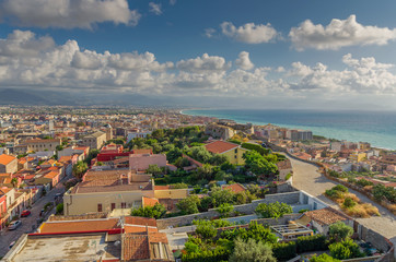 La ville de Milazzo,Sicile.