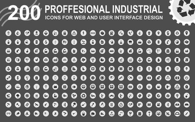 Professional industrial icons