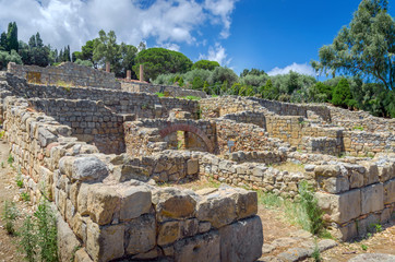Greco-Roman archaeological site, Tindarys, Sicily.