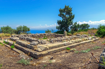 Greco-Roman archaeological site, Tindarys, Sicily.