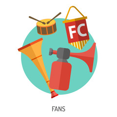 Soccer Flat Icon Set