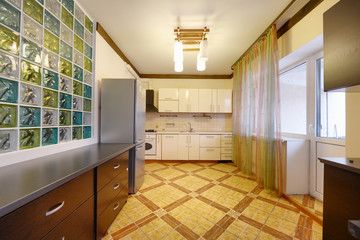 Fototapeta na wymiar the interior of the kitchen