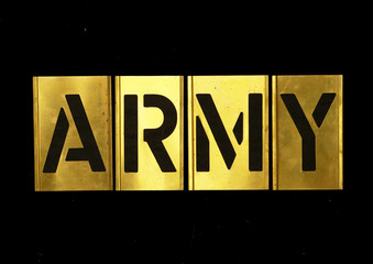 Stencil Military Stencil Army