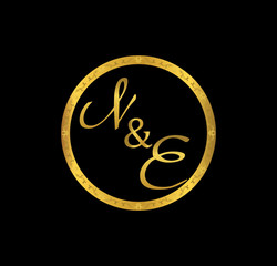 NE initial wedding in golden ring