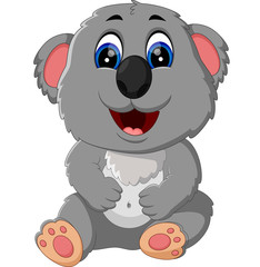 illustration of cute koala cartoon
