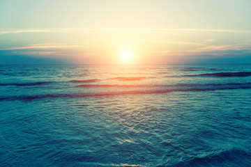 Obraz premium Sunset of the Sea.