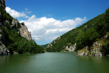 Canyon of river Uvac in Serbia