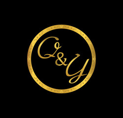 QY initial wedding in golden ring