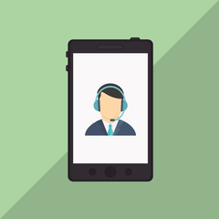 Operator man  icon design