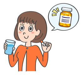 女性　サプリ　水