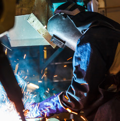 Welding work 
