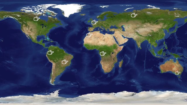 ici et l&agrave; dans le monde