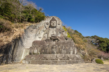 Fototapeta na wymiar 鋸山の日本寺の石仏