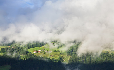 Fototapeta na wymiar View of Ziller valley. Austria