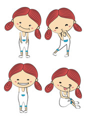 cheerful and cute girl