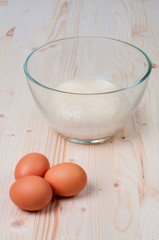 Food ingredients for baking pie