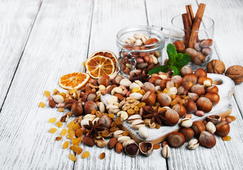 different types of nuts