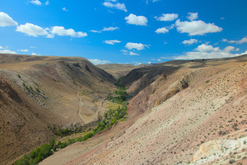 Fototapeta na wymiar Desert hilly landscape