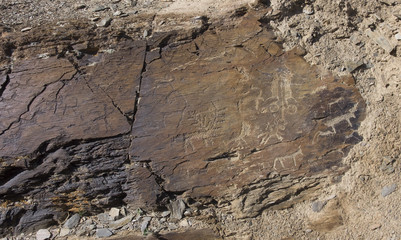 Ancient rock carvings