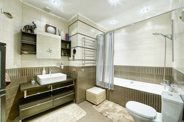 the interior of bathroom