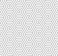 Vector seamless texture. Modern abstract background. Repeated monochrome pattern of polygonal lines forming geometric shapes.