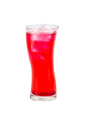 Red beverage drink isolated