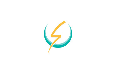 letter s icon electrical logo