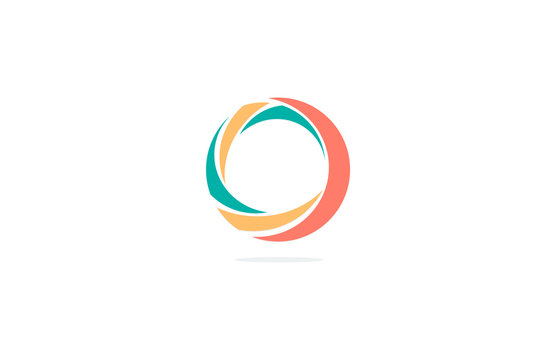 letter c circle abstract business logo