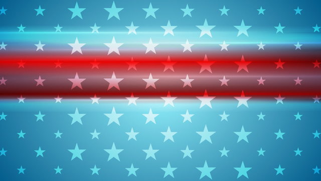 Usa flag colors abstract motion graphic design. Video animation HD 1920x1080