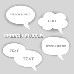 Speech bubbles for text communication. Vector image.