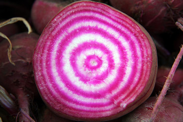 Cut beetroot