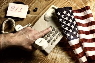 violance telephone call crack glass