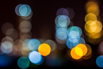 Beautiful abstract background defocused bokeh lights