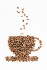 Coffee beans background image
