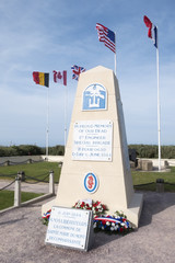 Monument to the 1st Engineer Special Brigade, Utah Beach France.