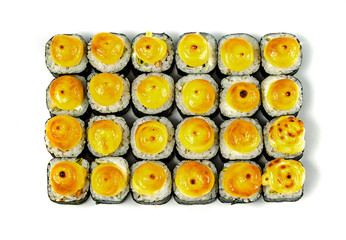 baked roll with shrimp