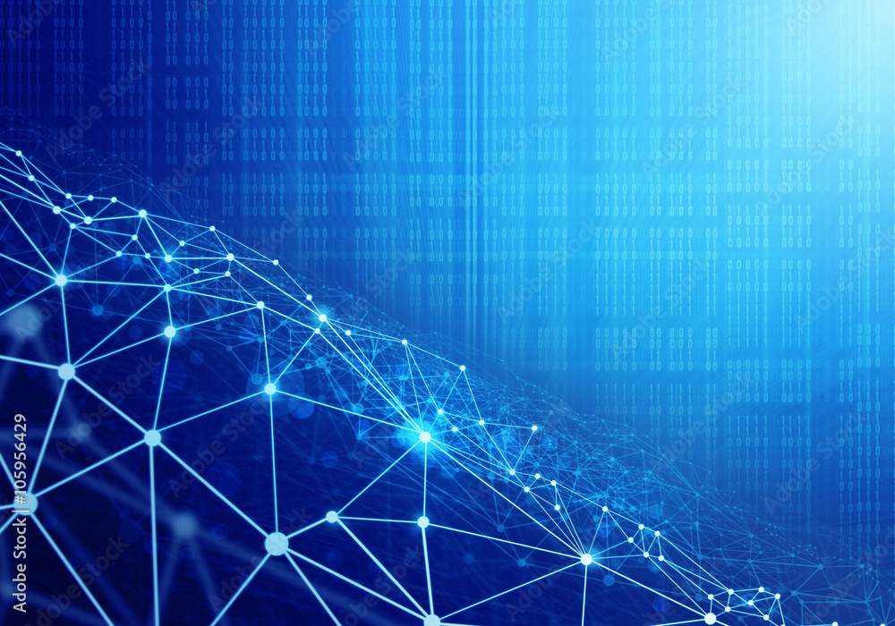 Poster cloud storage security information, data deep learning hologram ai technology robotic, futuristic cy