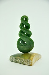 jade carving of traditional Maori design