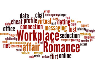 Workplace Romance, word cloud concept