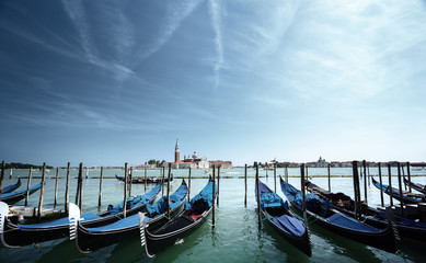 Fototapeta na wymiar Grand Canal and San Giorgio Maggiore church, Venice