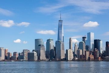 Fototapeta premium Lower Manhattan from Liberty State Park