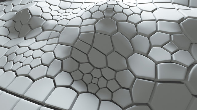 abstract 3d background with extruded polygons © Alexey Brin