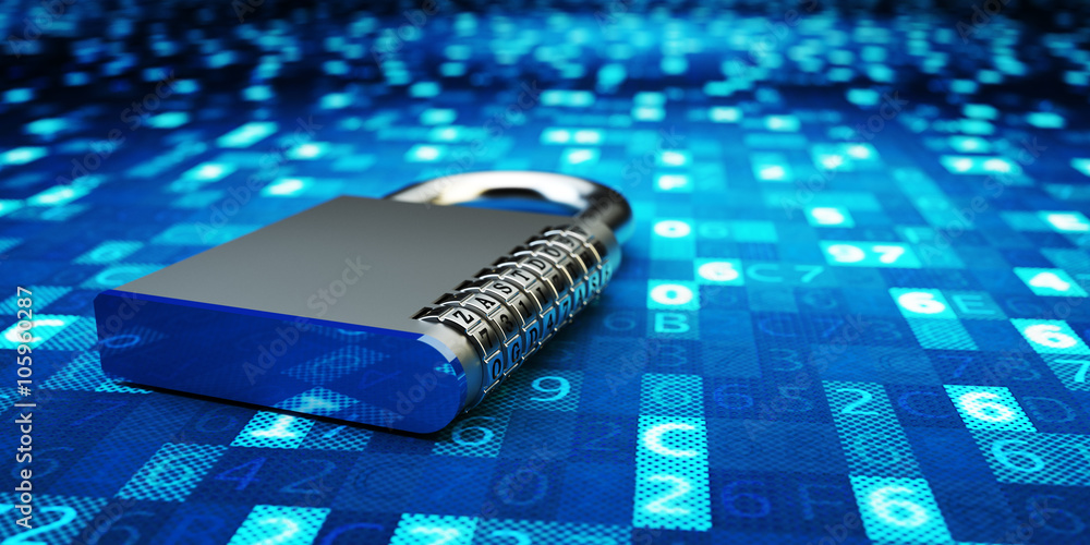 Aufkleber securing, privacy, safety data access, network firewall, computer data protection and information se