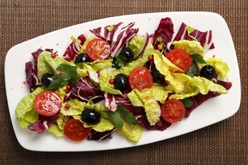 Salad with radicchio.