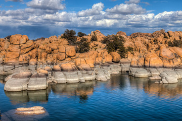 Fototapeta na wymiar Arizona-Prescott-The Granite Dells-Watson Lake