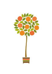 Orange tree symbol.  