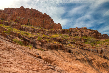 Arizona--Superstition Mountain Wilderness-Lost Dutchman State Park-Siphon Draw Trail,